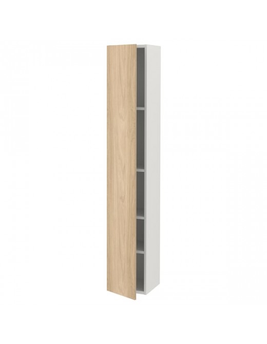ENHET Hochschrank mit 4 Böden+Türen weiß/Eichenachbildung 30x32x180 cm Deutschland - ra8226