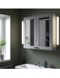 ENHET Spiegelschrank 2 Türen weiß/grau Rahmen 80x17x75 cm Deutschland - ke2396