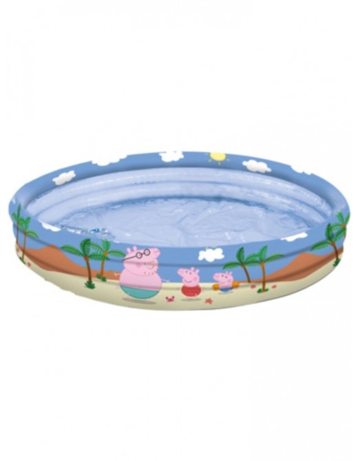 Gartenspielzeug | Happy People Peppa Pig 3-Ring-Pool, 100 cm - OM06183