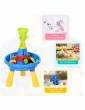 Gartenspielzeug | HOMCOM Kinder Sandkastentisch in blau, gelb - AJ17446