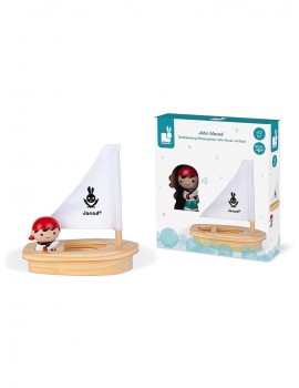 Gartenspielzeug | JANOD Badespielzeug Wasserspritzer-Pirat mit Boot - AK09444