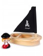 Gartenspielzeug | JANOD Badespielzeug Wasserspritzer-Piratin mit Boot - GZ01901