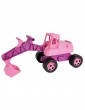 Gartenspielzeug | LENA GIGA TRUCKS Sitzbagger, rosa, ca. 70 cm - VR40134