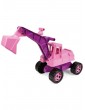 Gartenspielzeug | LENA GIGA TRUCKS Sitzbagger, rosa, ca. 70 cm - VR40134