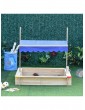 Gartenspielzeug | Outsunny Sandkiste in naur, blau - HZ50230