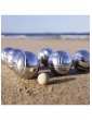 Gartenspielzeug | Relaxdays 18tlg. Boule Set in Silber/ Schwarz - DR25385