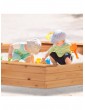 Gartenspielzeug | Relaxdays Sandkasten in Natur - OG79590