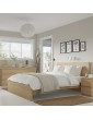 MALM Schlafzimmermöbel 4er-Set Eichenfurnier weiß lasiert 140x200 cm Deutschland - st3899