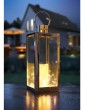 Außenbeleuchtung | Gartenfreude Edelstahl Lampe in Silber mit LED - TV58953
