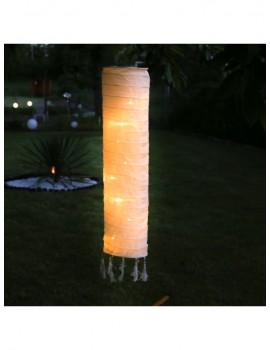 Außenbeleuchtung | MARELIDA LED Solar Lampion in weiß - DK83267