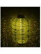 Außenbeleuchtung | MARELIDA LED Solar Lampion mit Muster in grün - RP14803