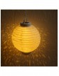 Außenbeleuchtung | MARELIDA LED Solar Lampion mit Muster in weiß - YW17874