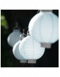 Außenbeleuchtung | Relaxdays 100x LED-Lampions in Weiß - FI23265