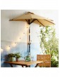 Weitere Gartenartikel | Butlers Sonnenschirm halbrund mit Knickgelenk und Kurbel SIESTA in Beige - HQ04496