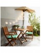 Weitere Gartenartikel | Butlers Sonnenschirm halbrund mit Knickgelenk und Kurbel SIESTA in Beige - HQ04496