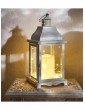 Weitere Gartenartikel | Gartenfreude Metall Lampe 2er-Set mit LED Kerze NICHT ERFORDERLICH in Weiß ohne Ausschnitt - QP28074