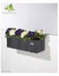 Weitere Gartenartikel | Gartenfreude Polyrattan Blumenkasten in Schwarz - VC54683