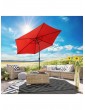Weitere Gartenartikel | Gartenfreude Sonnenschirm 200 cm in Rot - HA95559