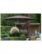 Weitere Gartenartikel | GMD Living Sonnenschirm LOTUS aus Aluminium in Farbe Taupe - SF11193