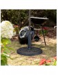 Weitere Gartenartikel | Relaxdays Sonnenschirmständer in Schwarz-Gold - EB44540