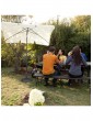 Weitere Gartenartikel | Relaxdays Sonnenschirmständer in Schwarz-Gold - EB44540
