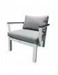 Gartenmöbel | Gartenfreude Aluminium Sessel Ambience in Weiß / Grau - XR70376