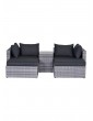 Gartenmöbel | GMD Living Gartenmöbel Lounge Set GARDA in Farbe Cloudy Grey - GU15611