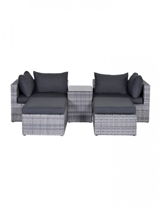 Gartenmöbel | GMD Living Gartenmöbel Lounge Set GARDA in Farbe Cloudy Grey - GU15611