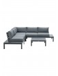 Gartenmöbel | GMD Living Loungegruppen Set ANNABELLA in Farbe Gestell schwarz / Polster grau - RP88889