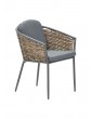 Gartenmöbel | GMD Living Sessel zu Garten Sitzgruppe  BALI in Farbe Grau / Holz - CJ94156
