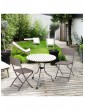Gartenmöbel | Relaxdays 2x Gartenstuhl in Braun - CL13020