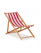 Gartenmöbel | Relaxdays 2x Liegestuhl in Rot Weiß - DI63628