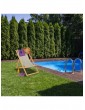 Gartenmöbel | Relaxdays Holzliegestuhl in Beige - ML99026
