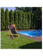 Gartenmöbel | Relaxdays Holzliegestuhl in Schwarz - JN81890
