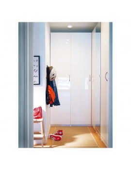 FARDAL Tür mit Scharnier Hochglanz weiß 50x229 cm  Deutschland - hj8434