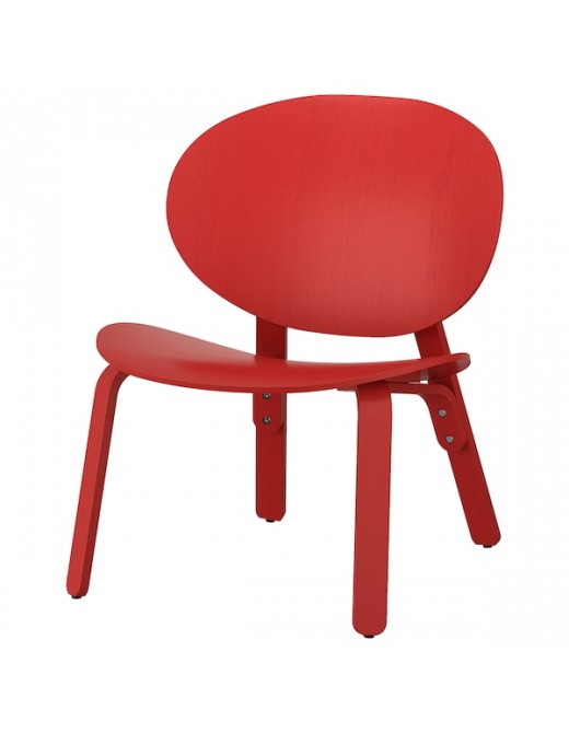 FRÖSET Sessel Rot las. Eichenfurnier Deutschland - st7597