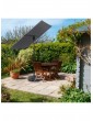 Gartendekoration | HOBERG Sonnenschirm, 180x130x200cm - XQ96223