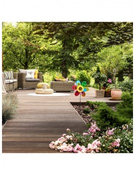 Gartendekoration | Relaxdays 10x Windrad in Bunt - BM33085