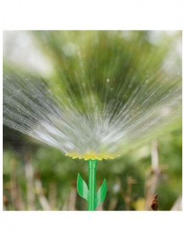 Gartendekoration | Relaxdays 4x SprinklerBlume in Rot/ Gelb - HF45727