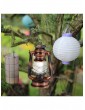 Gartendekoration | Relaxdays 4x Sturmlaterne LED in Kupfer - DS37371