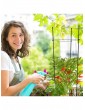 Gartendekoration | Relaxdays 6 x Rankhilfe in Schwarz - WG08717