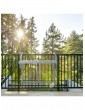 Gartendekoration | Relaxdays Balkon Hängetisch in Grau - ZT52585
