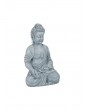 Gartendekoration | Relaxdays Buddha Figur in Dunkelgrau - CK53993