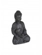 Gartendekoration | Relaxdays Buddha Figur in Hellgrau - NC27693