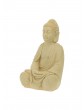 Gartendekoration | Relaxdays Buddha Figur in Sandfarben - MN29199