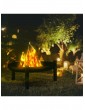 Gartendekoration | Relaxdays Feuerschale in Schwarz - EL19144