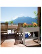 Gartendekoration | Relaxdays Hochbeet in Grau - QY85669
