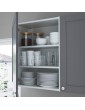 ENHET Küche anthrazit/grau Rahmen 103x63.5x222 cm Deutschland - dw4231