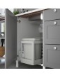 ENHET Küche weiß/grau Rahmen 123x63.5x222 cm Deutschland - he2163