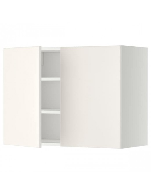 METOD Wandschrank mit Böden und 2 Türen weiß/Veddinge weiß 80x60 cm Deutschland - jy6182
